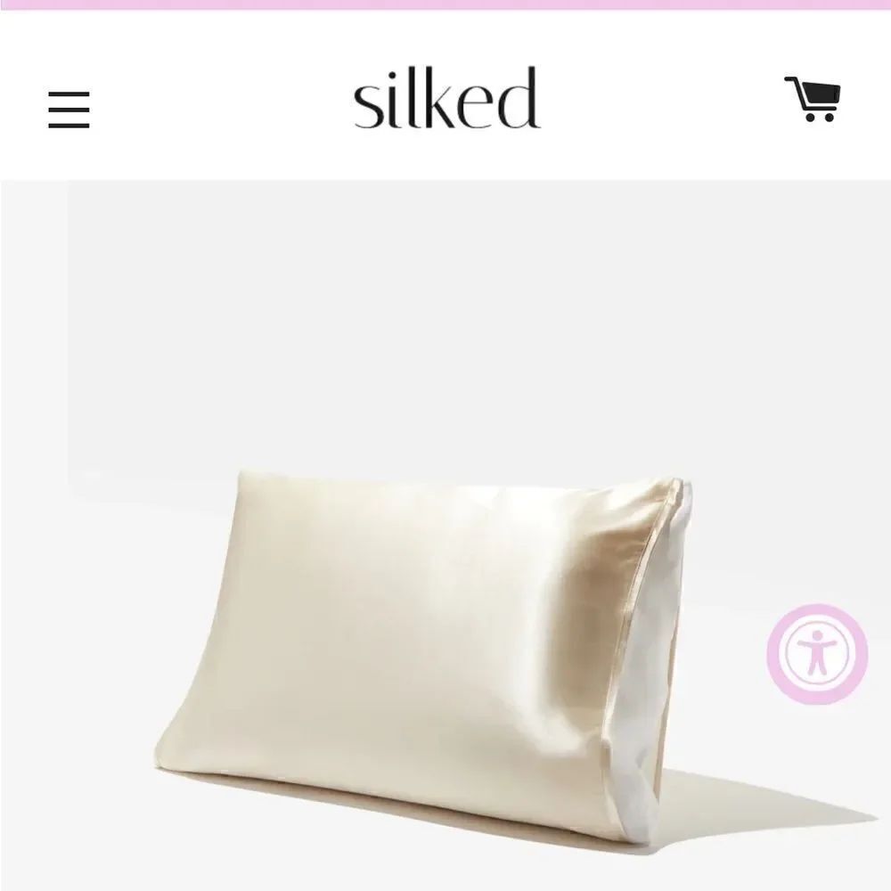 Silked golden tan satin pillowcase sleeve - brand new